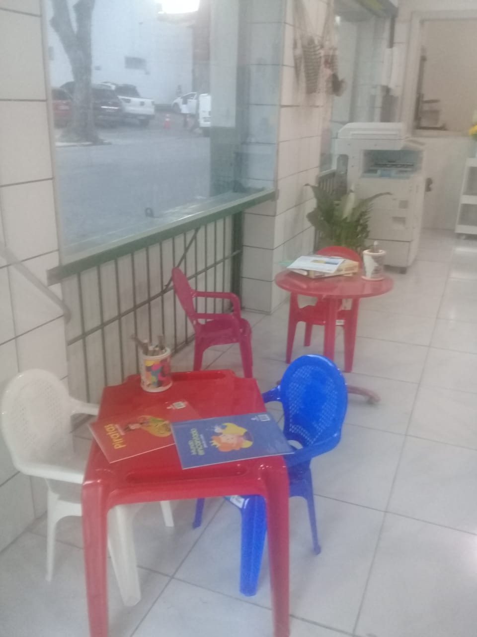 Espaço de espera para os clientes na loja